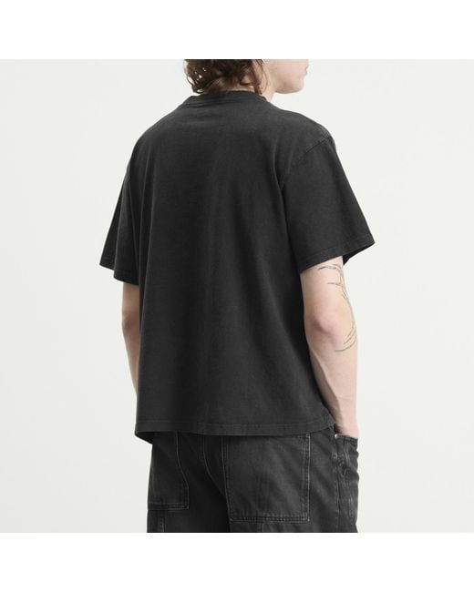 Second/Layer Black Second Layer Baby Baggy Rose T-Shirt for men