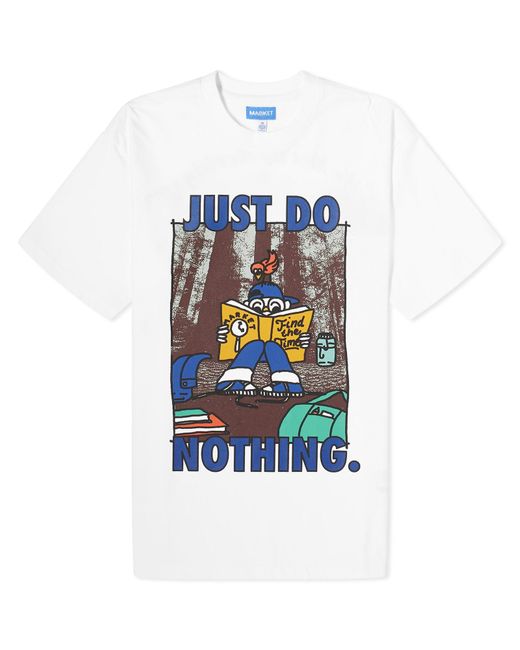 Market Blue Just Do Nothing T-Shirt for men