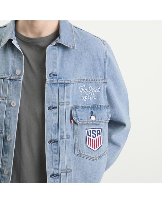 Levi's Blue Usa Type Ii Jacket for men