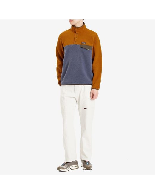 Patagonia Blue Lightweight Synchilla Snap-T Pullover for men