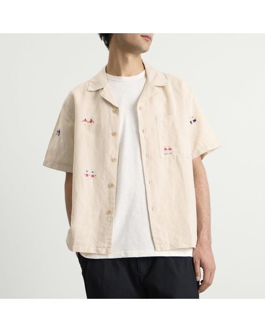 Folk Natural Presented By End. Relaxed Soft Collar Vacation Shirt for men