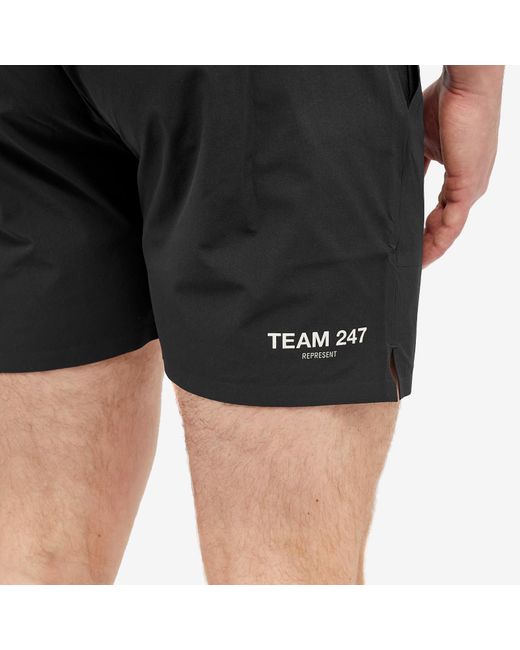 Represent Black Team 247 Fused Shorts for men