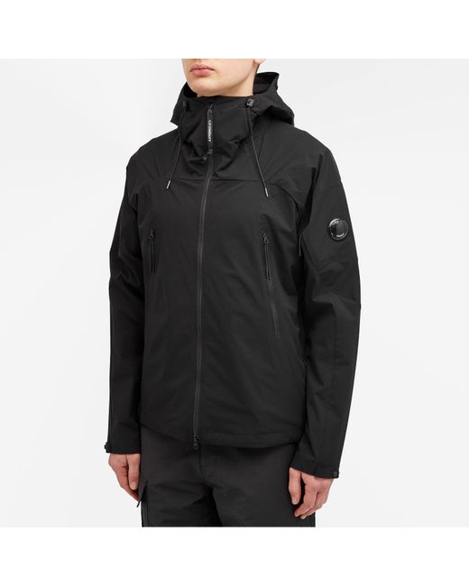 C P Company Black Pro-Tek Hooded Jacket for men
