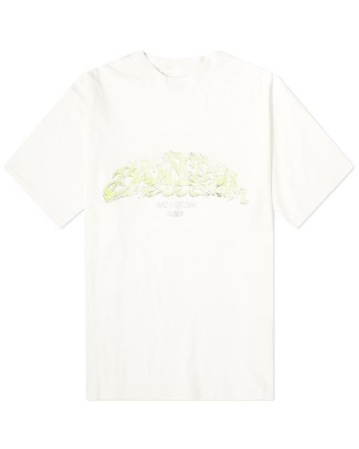 Balenciaga White Offshore Vintage T-Shirt for men