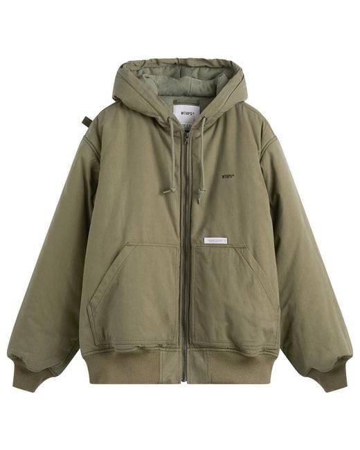 WTAPS Puff Doom Hooded Jacket in Green for Men | Lyst