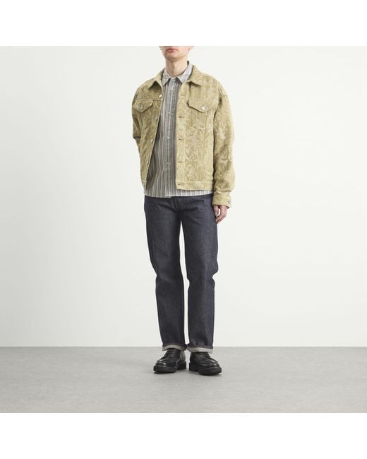 Junya Watanabe Green Levi's Name Denim Jacket for men