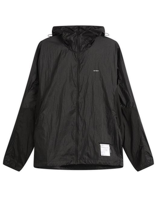 Satisfy Black Pertex Diamond Fuse Windbreaker for men