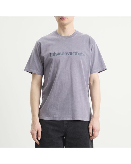 Thisisneverthat Purple T-Logo T-Shirt for men