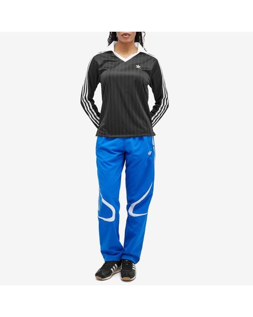 Tシャツ・カットソー ADIDAS V Neck Long Sleeve Shirt 5FT964 adidas V-Neck Long Sleeve T-Shirt in Black | Lyst UK