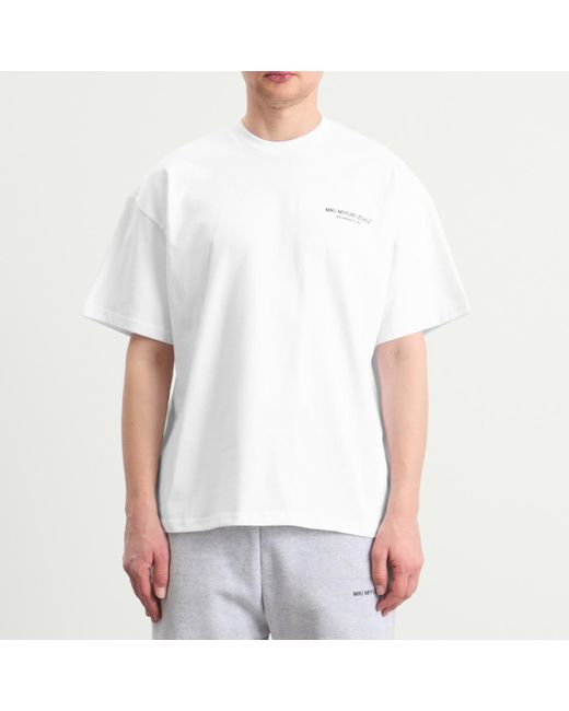 MKI Miyuki-Zoku White Design Studio T-Shirt for men