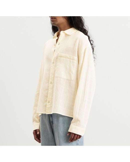 MKI Miyuki-Zoku Natural Loose Weave Check Box Dress Shirt for men