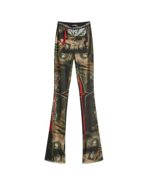 OTTOLINGER Green Mesh Pants