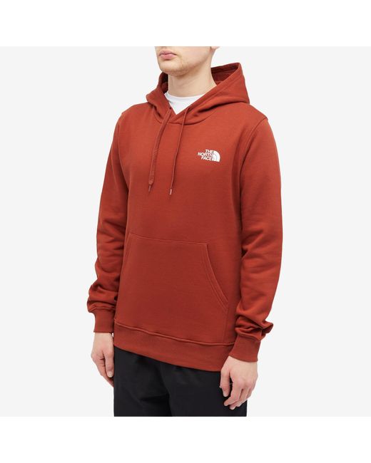 The North Face Red Seasonal Graphic Hoodie for men