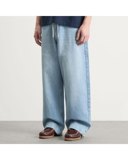 About Blank Blue Wide Leg Denim for men
