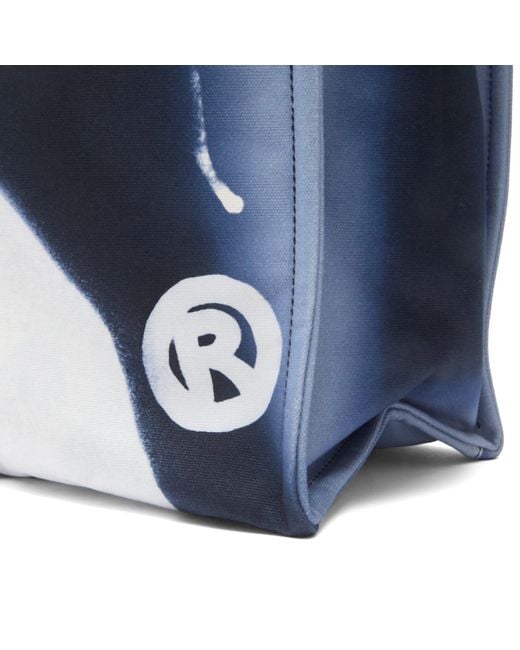 Acne Blue Logo Shopper Bag