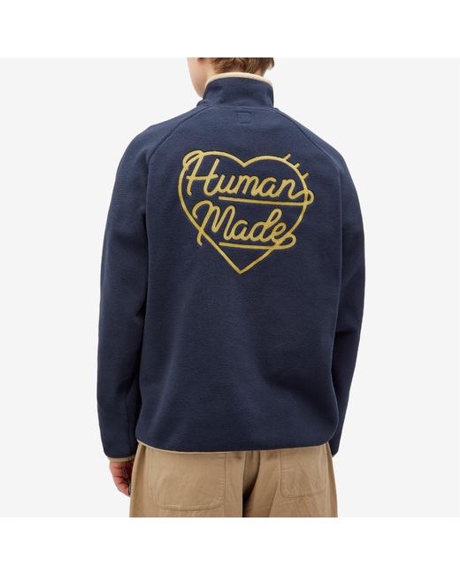 【Human Made】 Half-Zip Sweatshirt Navy HUMAN MADE half-zip SWEATSHIRT – HUMAN MADE Inc.