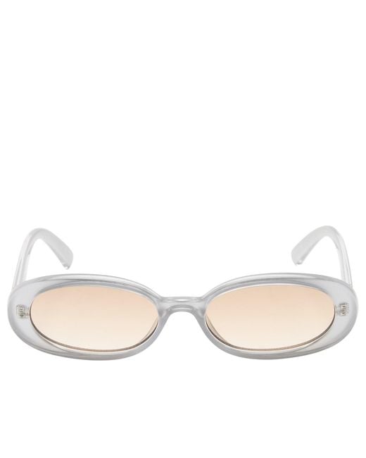 Le Specs White Outta Love Sunglasses