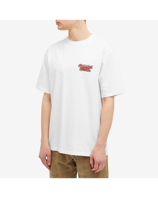 Gramicci White Outdoor Specialist T-Shirt for men