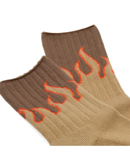 Rostersox Brown Fire Socks