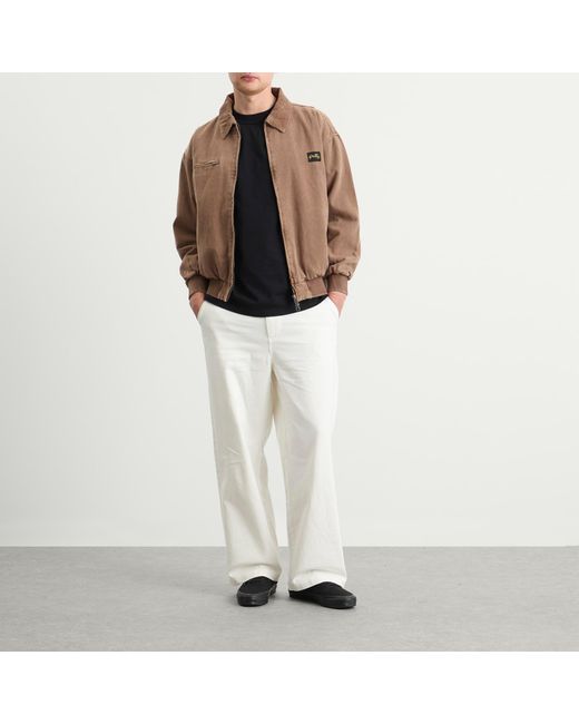 Stan Ray Brown Roughneck Collared Bomber Jacket for men
