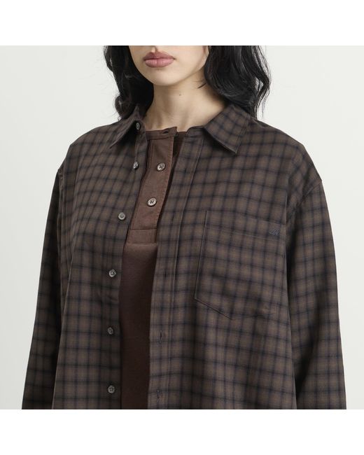 DUNST Black Checked Flannel Shirt