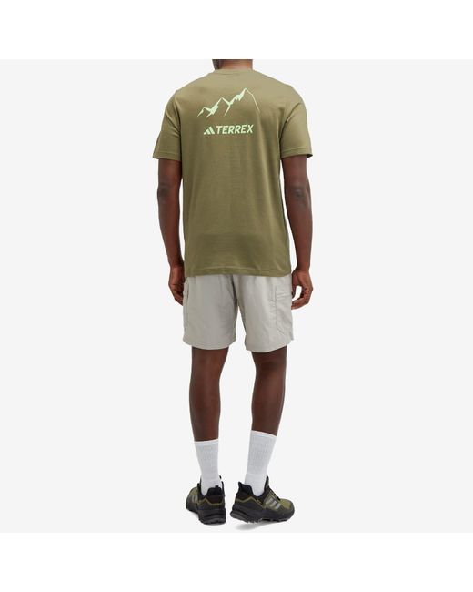 Adidas Green Tx Mtn 2.0 T-Shirt for men
