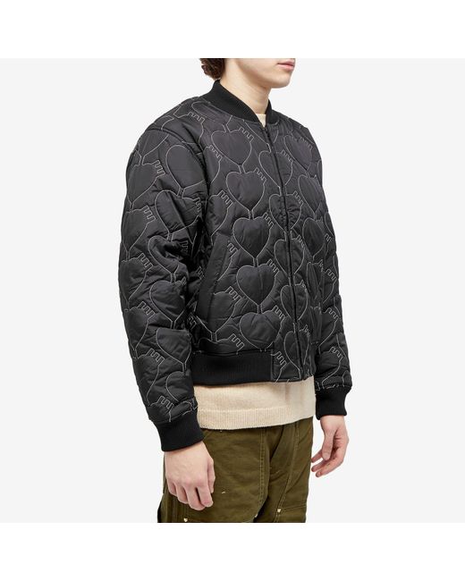 Human Made Black Heart Quilting Jacket for men