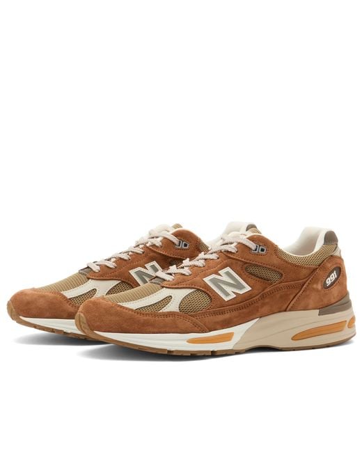 New Balance Brown 991V2 Sneaker