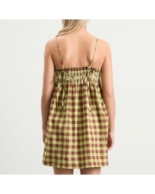Damson Madder Metallic Lilo Mini Dress