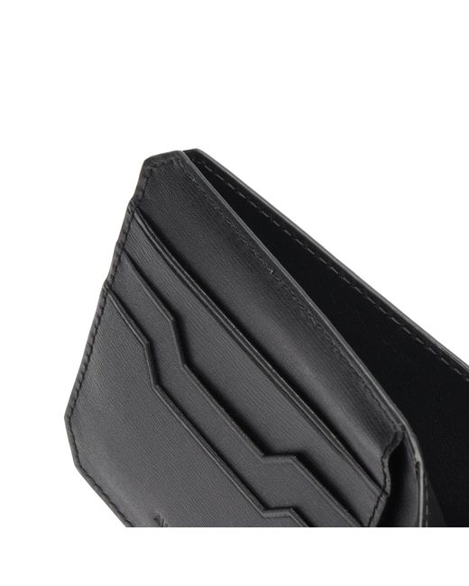 AU DEPART Black Bifold Wallet