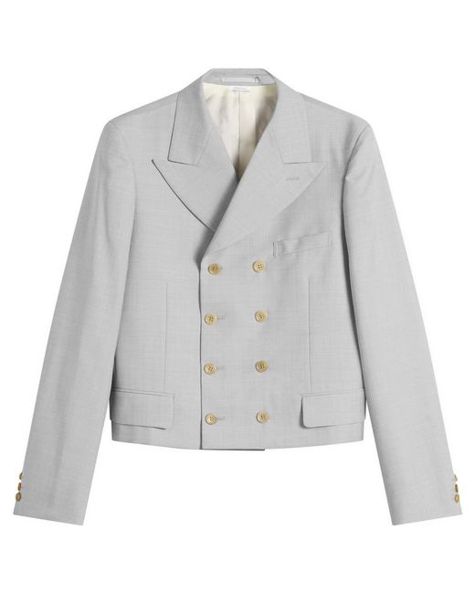 Comme des Garçons Gray Structured Jacket for men