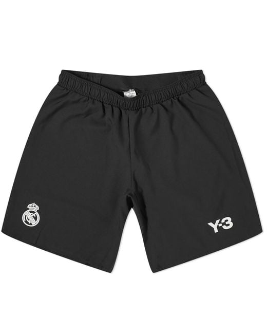 Y-3 Black X Real Madrid 4Th Goalkeeper Jersey Shorts for men