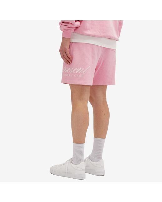 Represent Red Owners Club Script Mesh Shorts for men