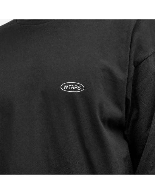 (w)taps Black Protect Long Sleeve T-Shirt for men