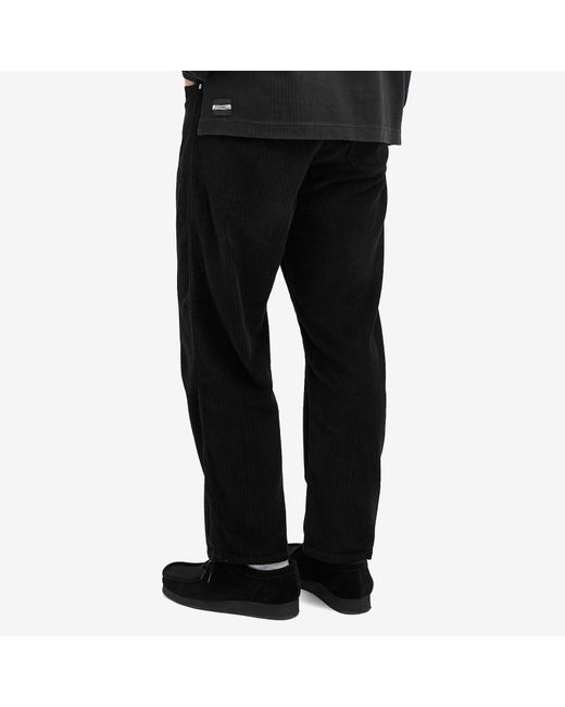 Folk Black Barrel Leg Pants for men