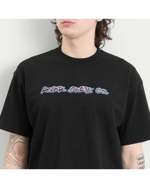 POLAR SKATE Black Lovely Day T-Shirt for men