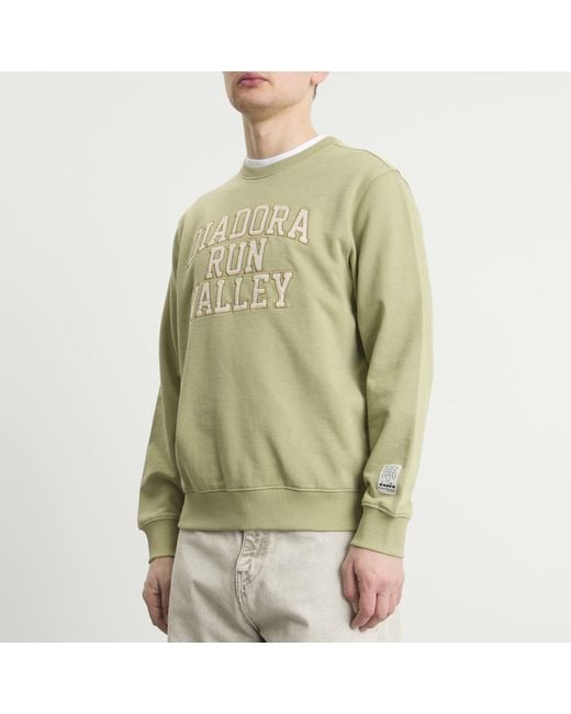 Diadora Green Run Valley Crew Sweatshirt for men