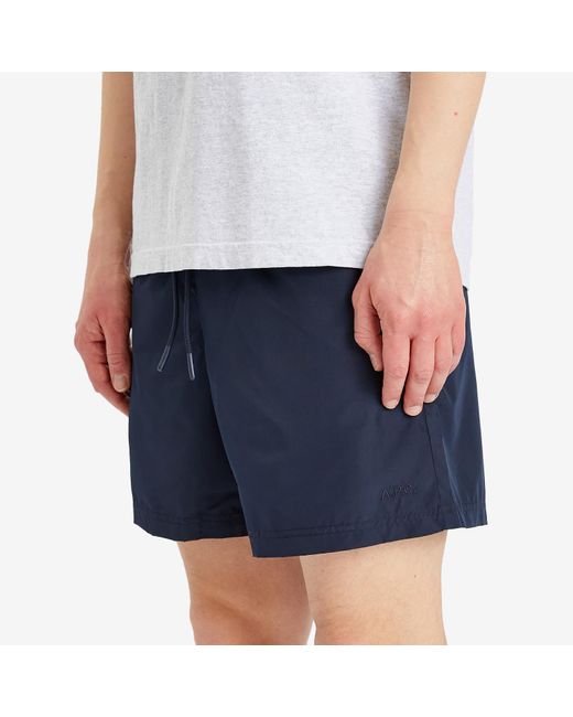A.P.C. Blue Bobby Swim Shorts for men