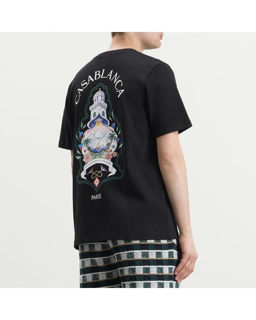 Casablanca Black Hotel T-Shirt for men