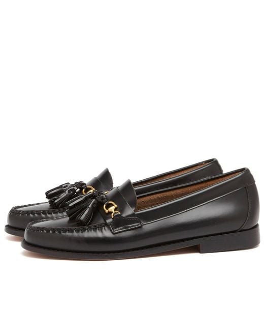 G.H.BASS Black Tetra Tassel Loafer