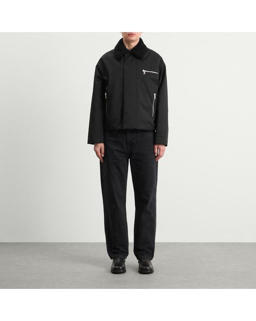 MKI Miyuki-Zoku Black Padded Nylon Box Jacket for men
