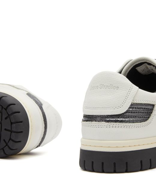 Acne White 08Sthlm Low Pop Sneakers for men