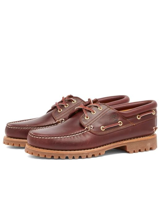 Timberland Brown 3-Eye Classic Lug Shoe for men