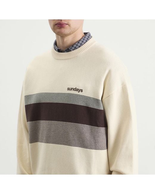 Sundays Natural Stripe Knit for men