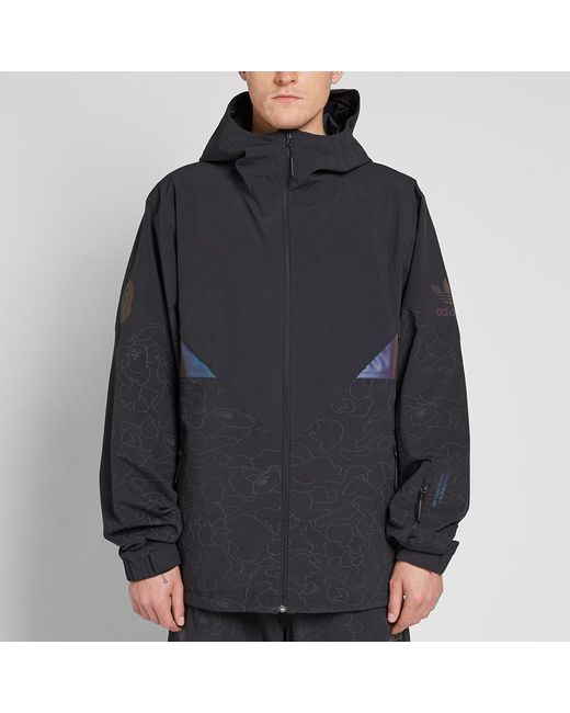 bape x adidas snow jacket black