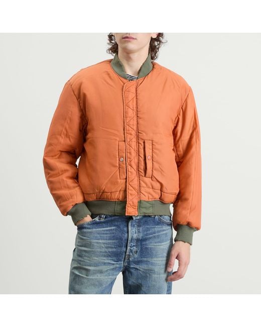 Mastercraft Union Green Kaiga Washed Nylon Bomber for men