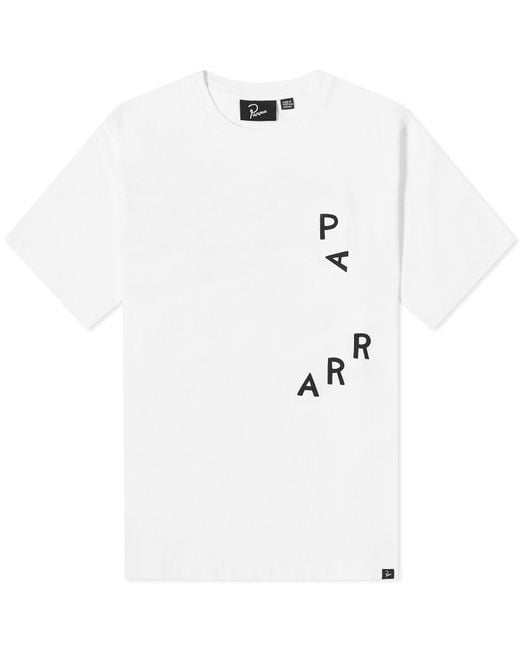 by Parra White Fancy Horse T-Shirt for men
