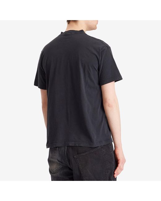 Balenciaga Piagelle Faded Wash T-Shirt in Black for Men