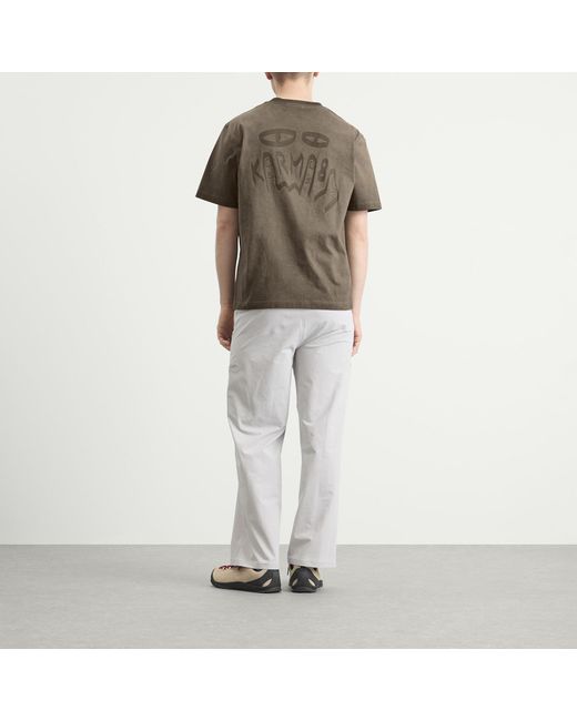 KARMA8A Gray Logo Ombre T-Shirt for men
