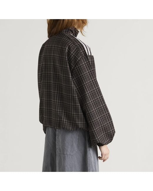 Adidas Black Check Track Top